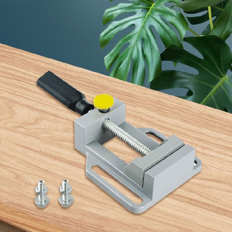 Aluminum Alloy Flat Tongs Vise Quick Release Drill Press Vise Clamp for Efficient Workpiece Holding on Drill Press Stand