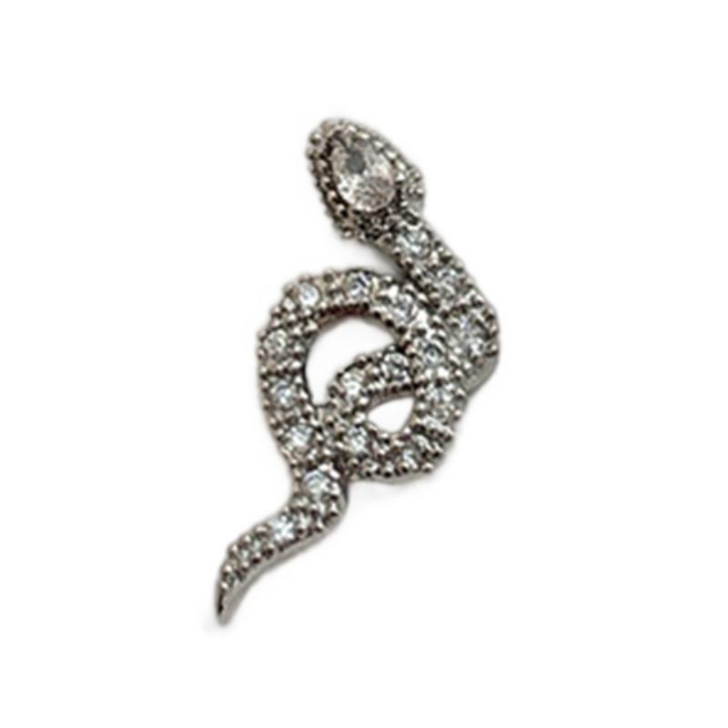Snake Nails Art Charms Snake Nails Rhinestones Nails Charms Snake Shape Nails Art Decoration Nails Jewelry Accessories
