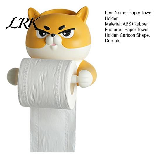 Free Paper Towel Holder Holder, with Top Phone Cartoon Bathroom Accessory Design, Waterproof Moisture-Proof Wall Mounted