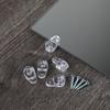 20 Pcs Clear Plastic Holder Clip Mirror Mounting Clips Mirroraid Mirror Mounting Tool Mirrors Buckle Plastic Clips