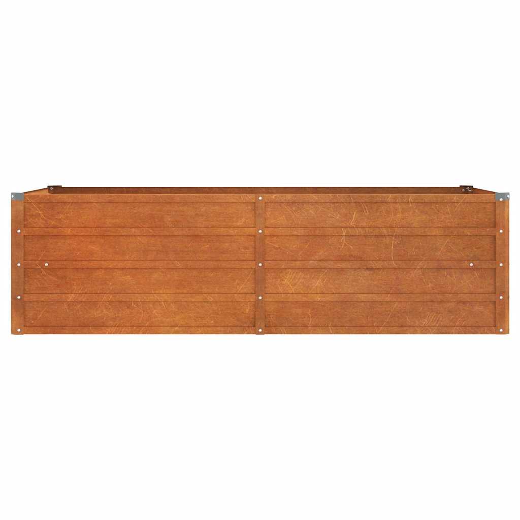 Vidaxl Erhöhtes Pflanzgefäß, Rostfarben, 160X80X45 Cm, Cortenstahl