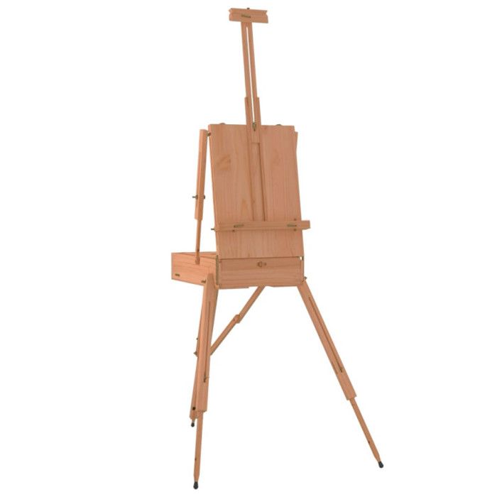 Chevalet 81x121x173 cm bois de hêtre massif