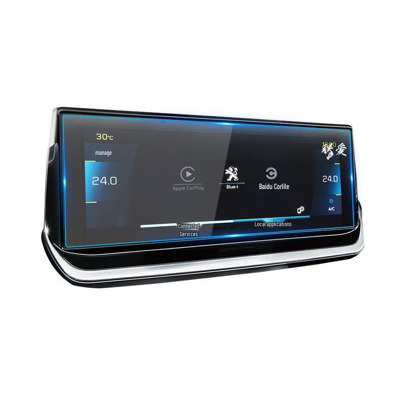 Tempered Protective Film for Peugeot 4008/5008/E2008 Navigation and Center Console Screens