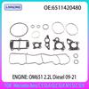 Kit Guarnizioni Radiatore Olio per Mercedes-Benz OM651 2.2L Diesel 2.2 L T C E GLA GLC GLK M S SLC SLK W176 X204 W447 6511801310