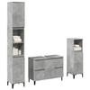 VidaXL Set of Bathroom Furniture 3 Pcs Concrete Grey 3324950