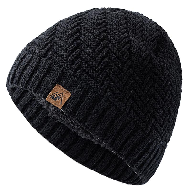 Unisexové zimní čepice Peak Label Módní pletené čepice pro muže a ženy Čepice Beanie Outdoorové hřejivé sportovní čepice s plyšovou kožešinovou podšívkou