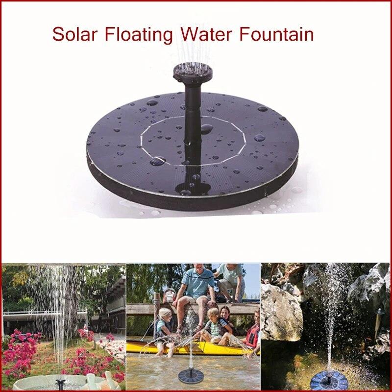 16 cm Mini-Solar-Brunnen, Pool, Teich, Wasserfall, Sonnenbrunnen, Gartendekoration, Outdoor-Vogelbad, solarbetriebener Brunnen, schwimmendes Wasser