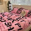 Cartoon Color Matching Four-piece Set Quilt Cover Bedding Quilt Cover Dormitory Bed Single Three-piece Set