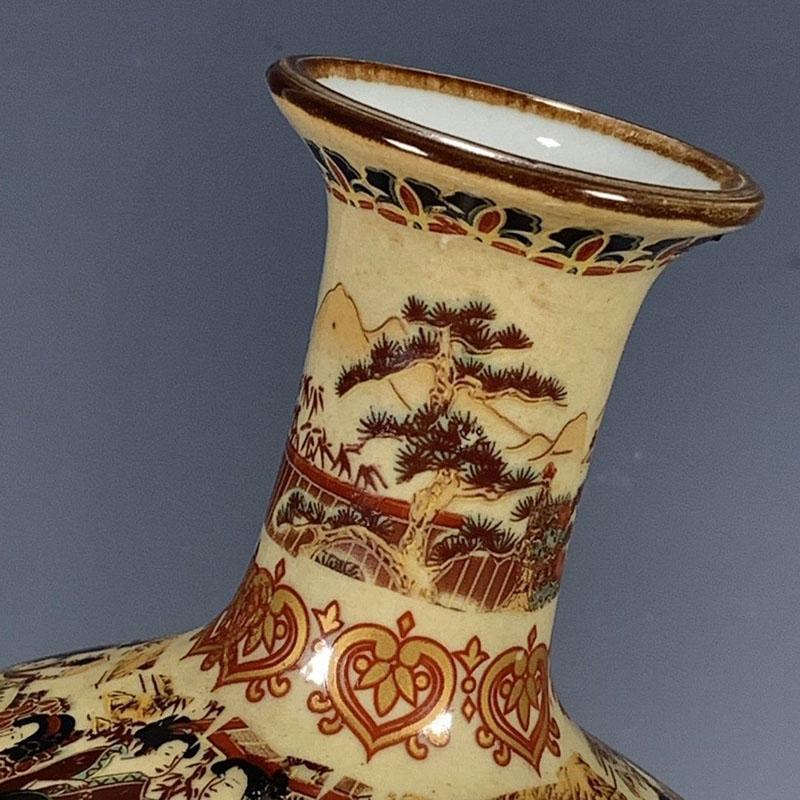 Exquisite Chinese Old Collectible Handmade Porcelain Painted Japanese Dowager Ceramic Storage Vase Office Desk Figurines Decor