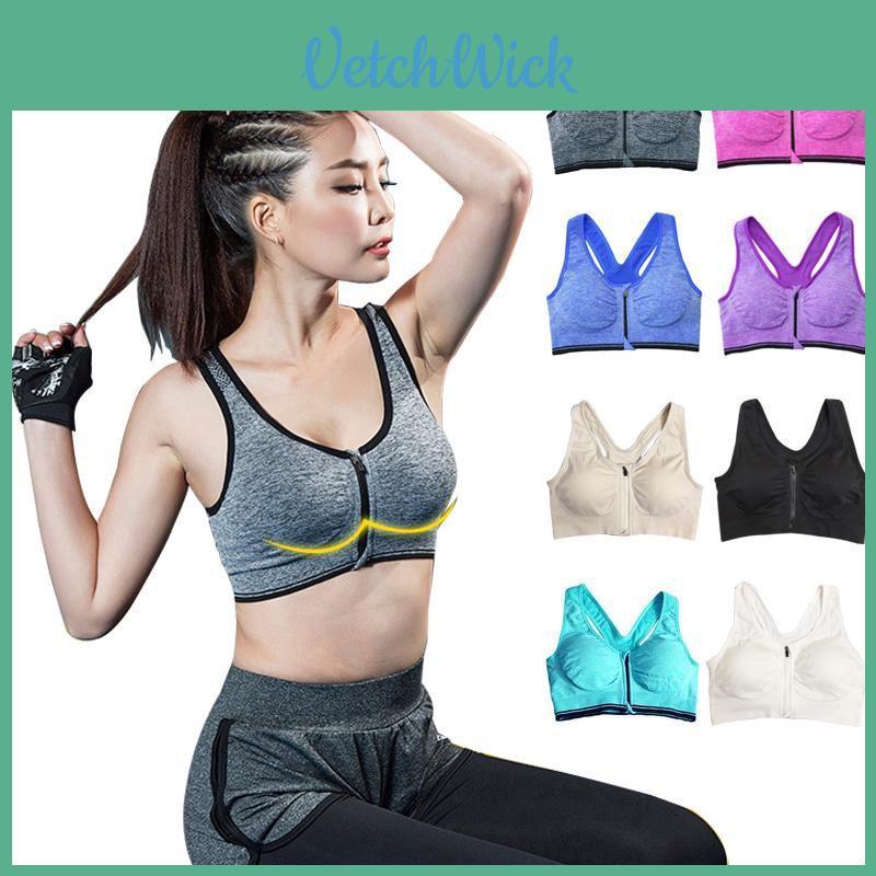 Seamless Shockproof Zipped Padded Running Yoga Bra For Ultimate Comfort And Support