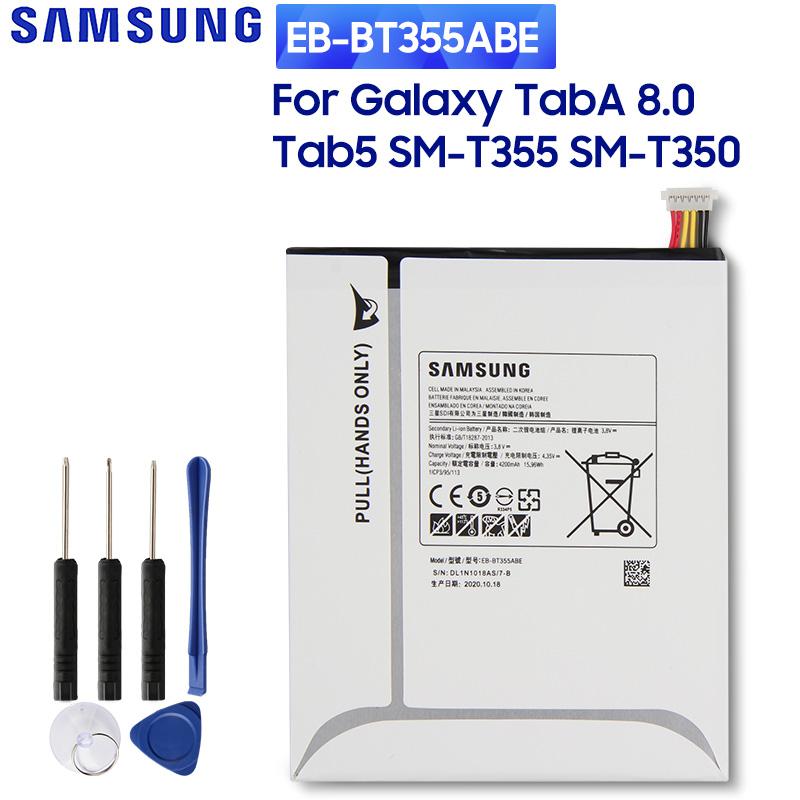 

Оригинальный сменный аккумулятор для Samsung GALAXY Tab A 8.0 T355C Tab5 T350 P355C P355M T355 EB-BT355ABA EB-BT355ABE 4200 мАч