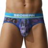 SEOBEAN Hipin Men's Low-Rise Fashion Print Mesh Jockstrap Underwear
