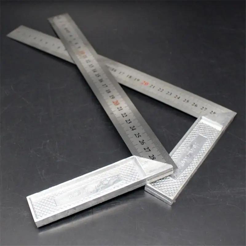250/300mm aluminum handle with stainless steel scale Right Measuring Angle Square Ruler