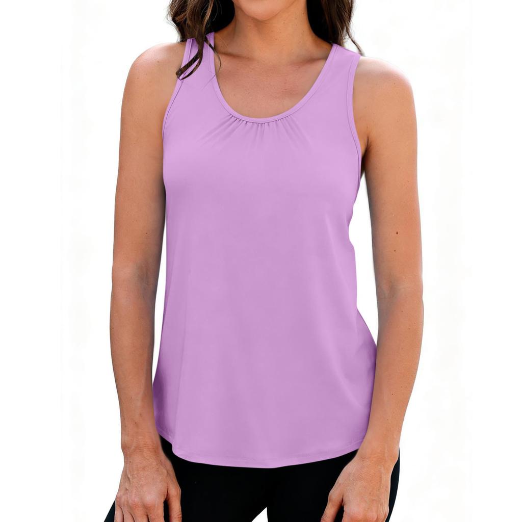 European and American cross-border women's yoga tank quick-dry breathable sports running fitness top sleeveless casual women's wear