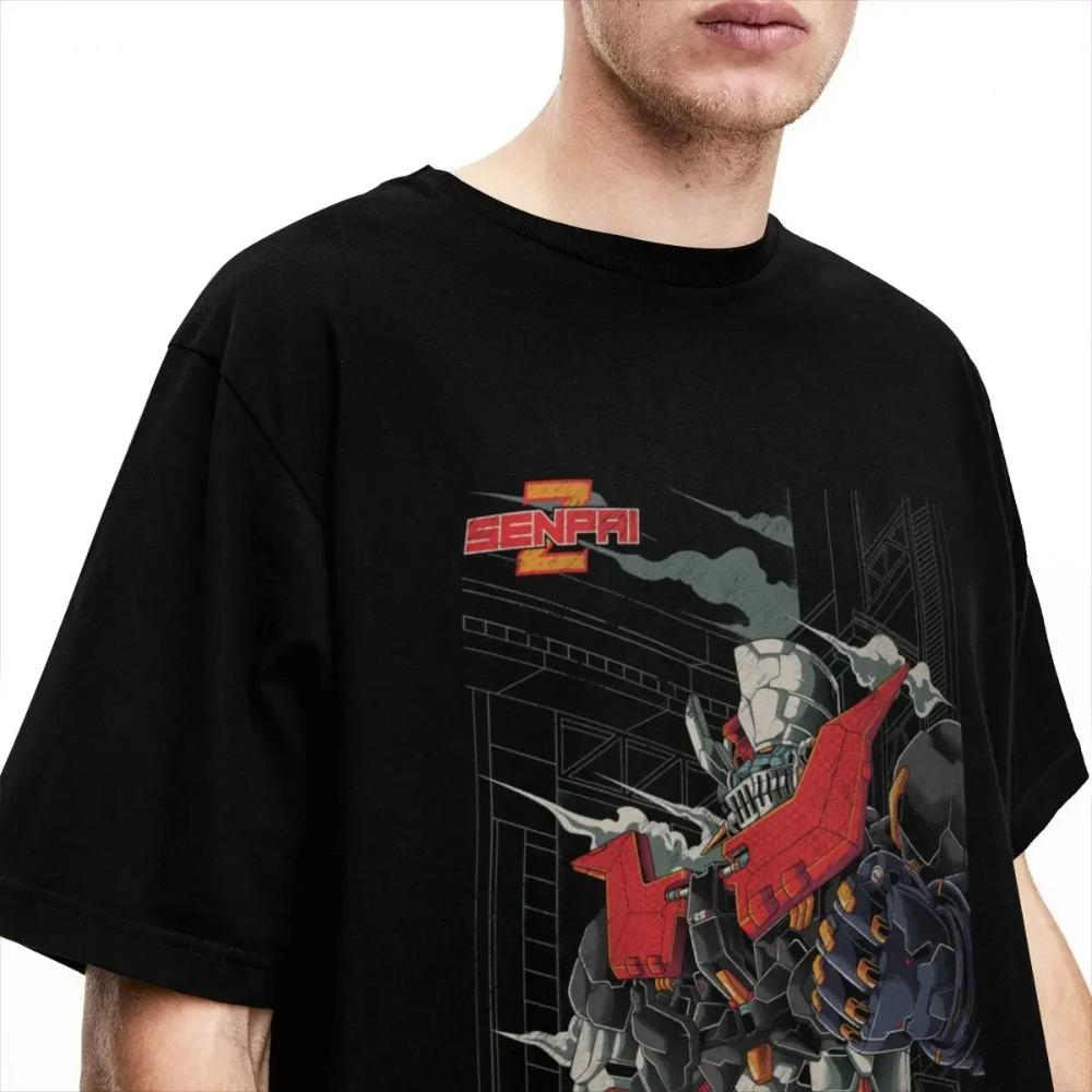 Men Women's Japanese Super Robot Graphic Shirts Vintage Cotton T Shirts Top Tee Clothes New Arrival