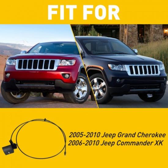 Hood Latch Release Cable for Handle 05-10 Jeep Grand Cherokee 06-10 Commander EA