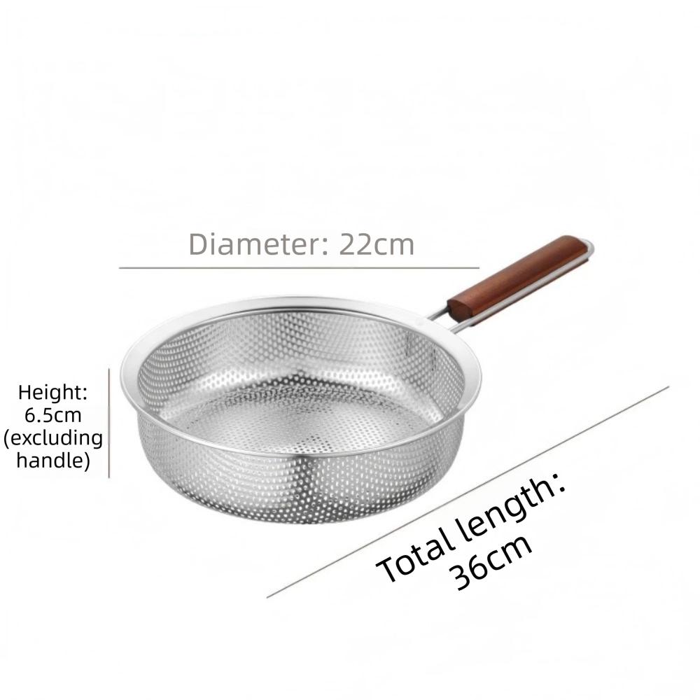 Multipurpose Mesh Skimmer Spoon Easy To Clean Stainless Steel Colander  For Kitchen Cooking