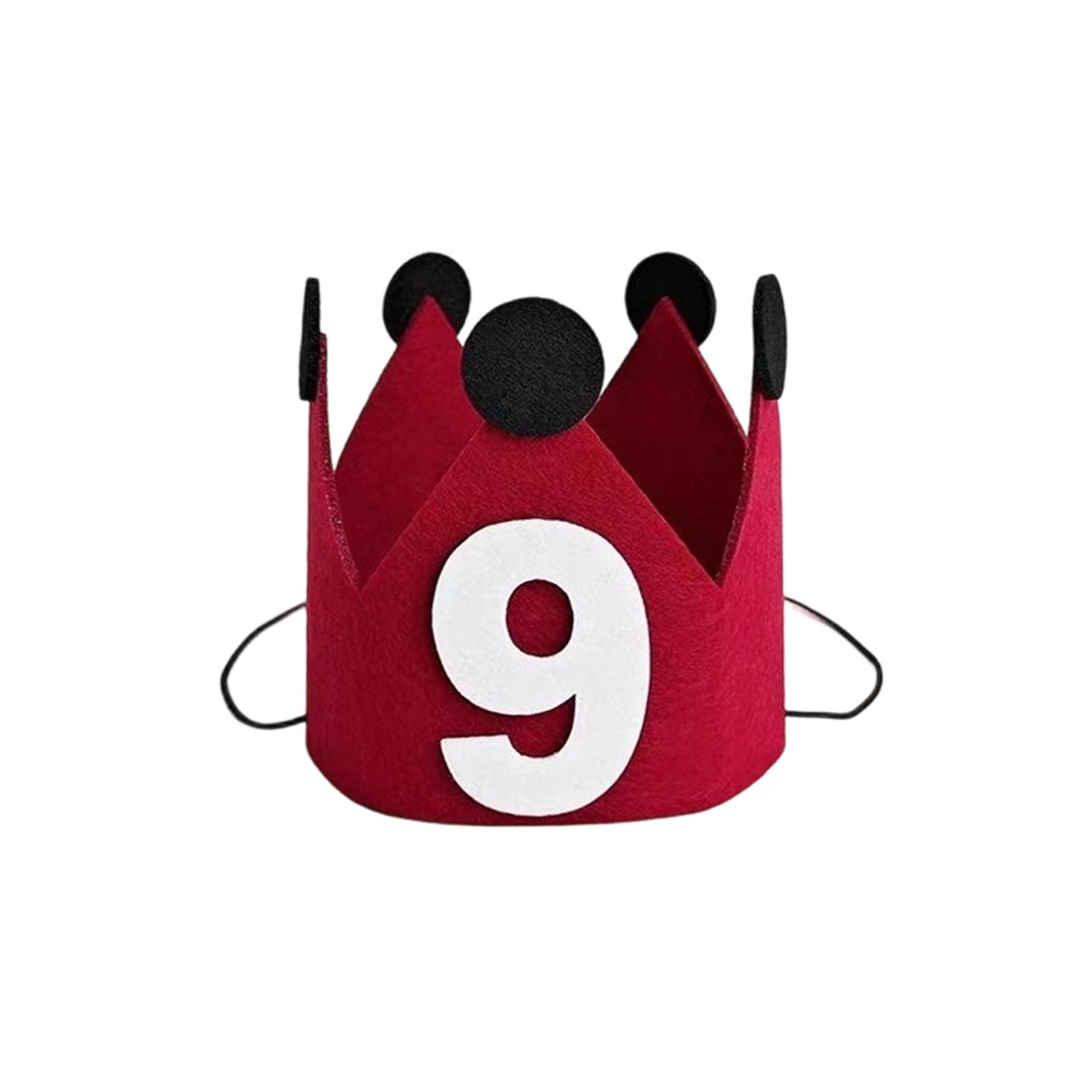 

Birthday Hat - Sweet One Decorations - Red Crown Party Hat For Girls,Birthday Photo Props For Children Aged 1-10 One Size