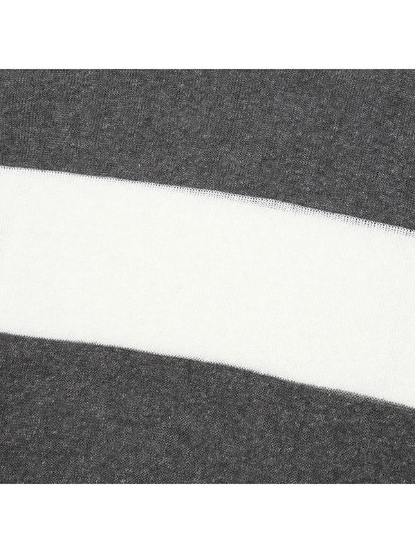 KIRSH See-Through Block Long Sleeve Knit [Ivory]