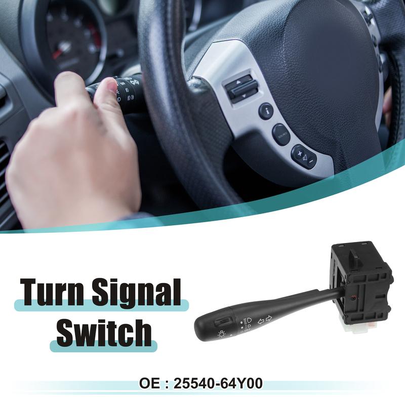 X Autohaux Car Steering Column Turn Signal Switch Cruise Control Switch 25540-64Y00 for Nissan Pathfinder Pickup D21 1994-1995