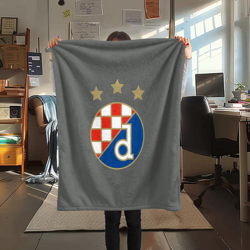 GNK Dinamo Zagreb Flannel Blanket, High quality Comfortable for All Seasons, Home Decor, Warmth and Comfort