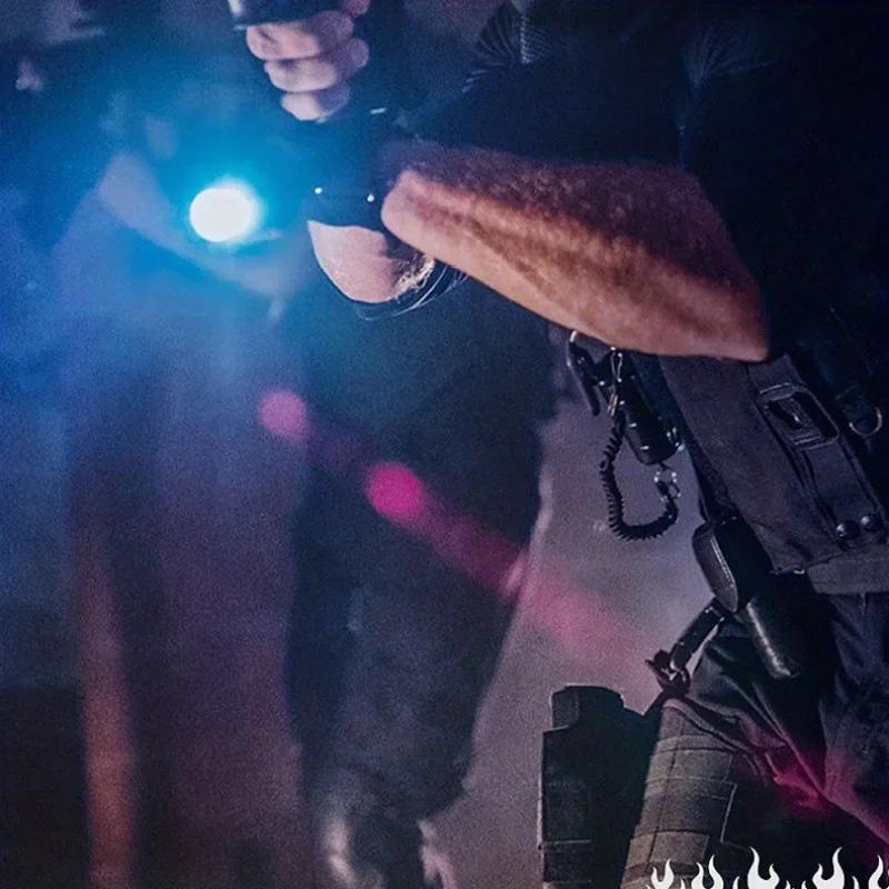 30W Super Helle Tragbare Zoom LED Taschenlampe Eingebaute Batterie Typ-C Wiederaufladbar Notfall-Fackel Outdoor Camping Wanderlaterne