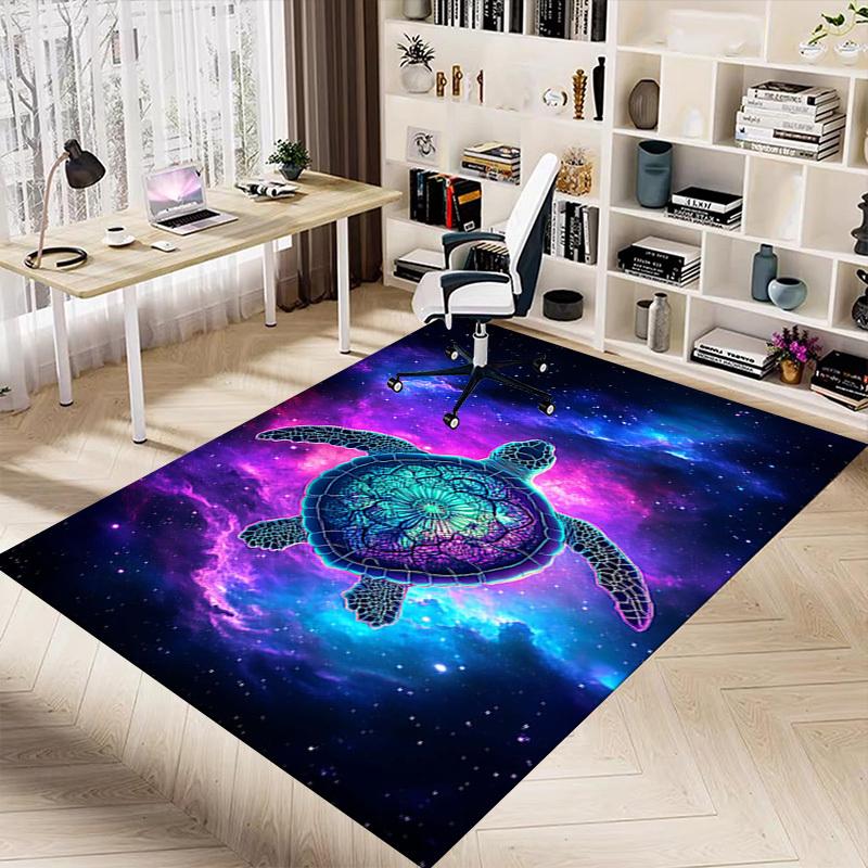 1PC turtle nebula Extra Large Non Slip Floor carpet, Office, family, Studio   Large Area Rug Indoor Rugs, Bold Statement Piece