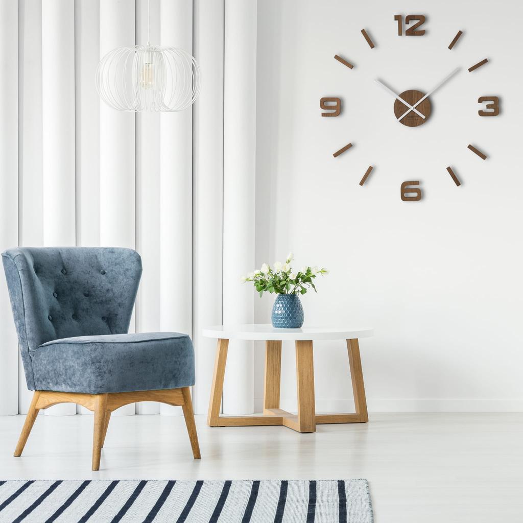Wooden Oak Wall Clock EKO 75cm