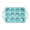 Food Grade Silicone Cake Mold High Temperature Resistant 12 Even Cake Making Baking Mold