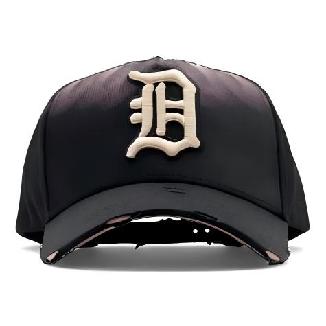 Unisex Adult Vintage Sporty Formal Street Style 5-Panel Baseball Cap with Adjustable Strap and Embroidery