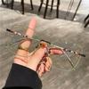 Big Frame Anti-blue Light Glasses Men Women Fashion Oversized Clear Lens Eyeglasses Vision Care Metal Square Reading Glasses