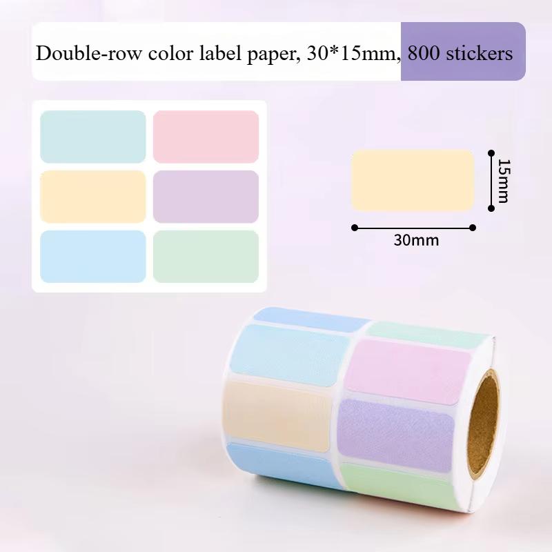 800/500/400pcs roll Colorful Waterproof Self Adhesive Labels Name Tags for Bottles Handwriting Notes Spice Stickers