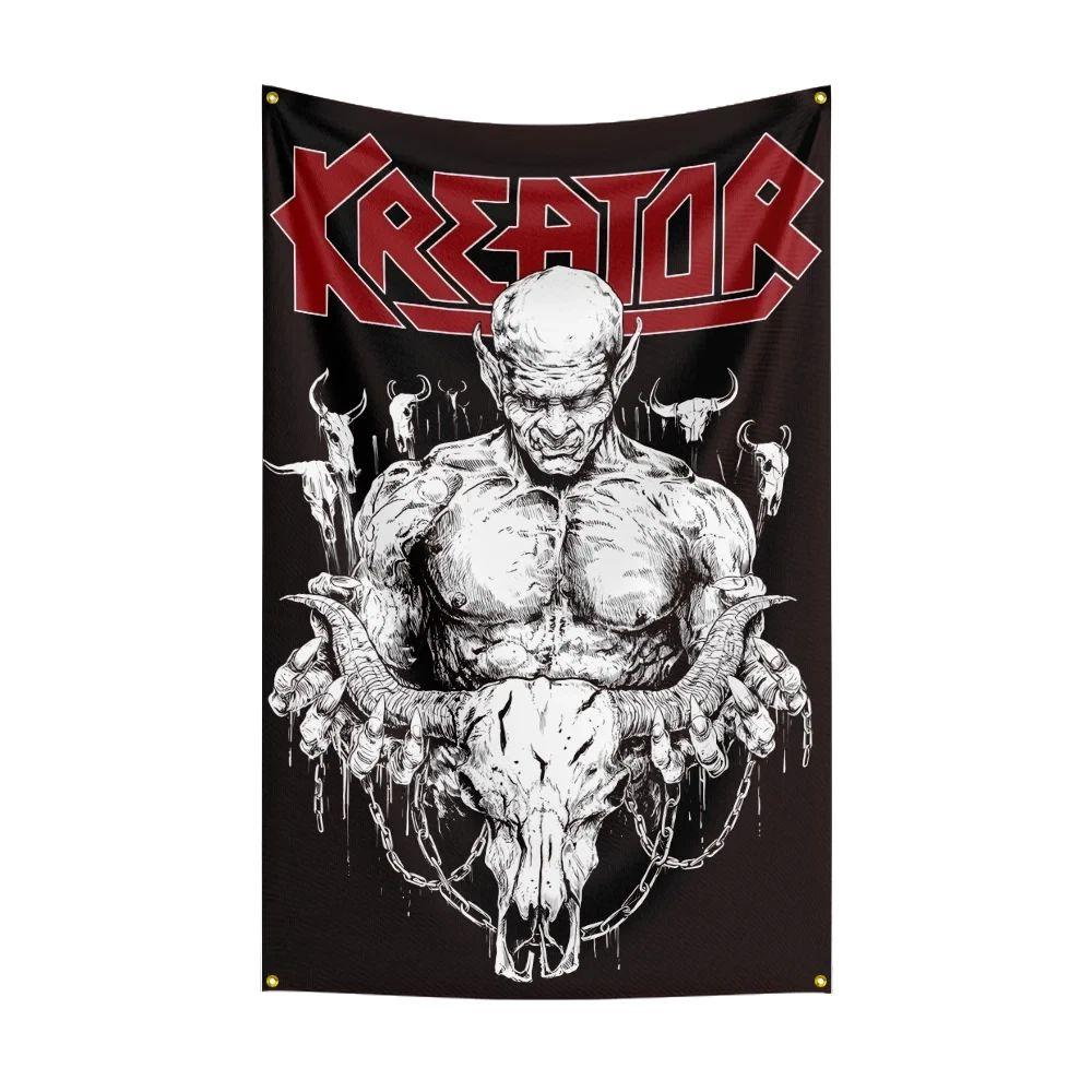 Tapestry by heavy metal band Kreator/Tyrant 75x100 чёрный