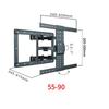 Dream-Pie Ultra-Thin Retractable Swivel TV Wall Mount