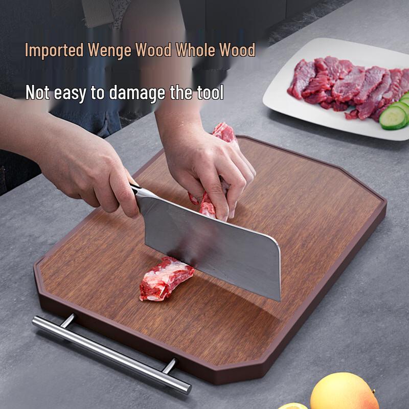 Kambert Ebony Wood Double-Sided Antibacterial Cutting Board