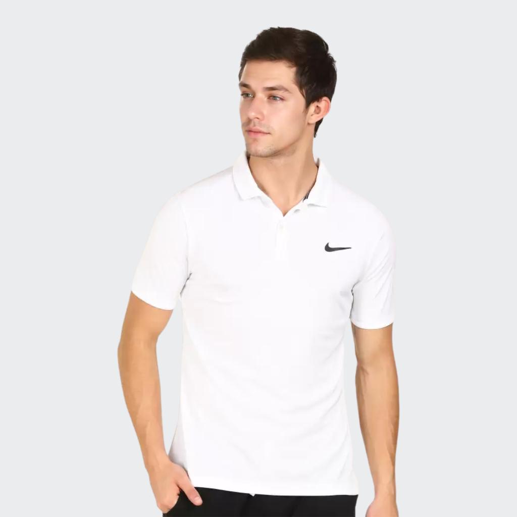 Nike Court Dri-FIT Team Tennis Casual Sport Short-Sleeve Polo Shirt Men Tops White 939138-100