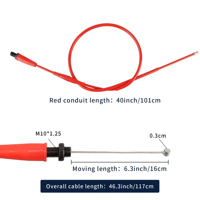 NIBBI Motorcycle Throttle Cable 117cm Accelerator Clutch Line Gas Throttle Cable For Honda Yamaha Suzuki ATV Dirt Bike Motocross