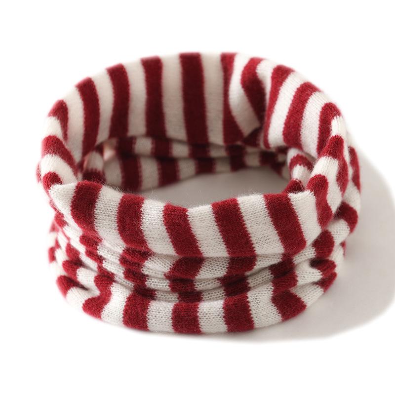 Colorblock Kaschmir-Strick-Schal - Vielseitiger gestreifter Snood für Damen & Herren