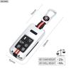 Zinc Alloy+Silicone Car Key Case Cover For Volvo XC60 V60 S60 S80 XC70 V40 5 6 Buttons Remote Key Protection Holder Shell