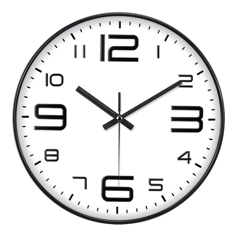 12-Inch Light Luxury Quartz Wall Clock: Simple, Creative Design for Home