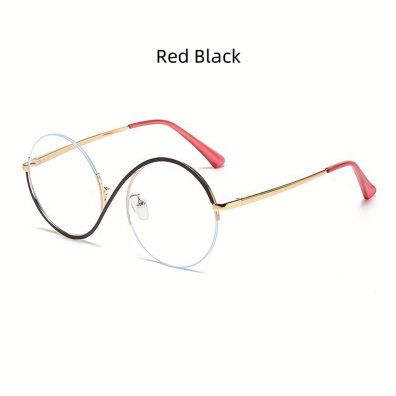 1pcs 1 Pair of New INS Style Metal Half Frame Frame Fashion Design Men and Women Same Style Anti-blue Light Glasses
