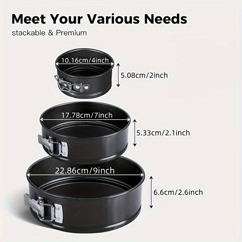Cake Mold Baking Tool Non Stick Cheesecake Pan - with Detachable Bottom and Leak Proof Spring Design