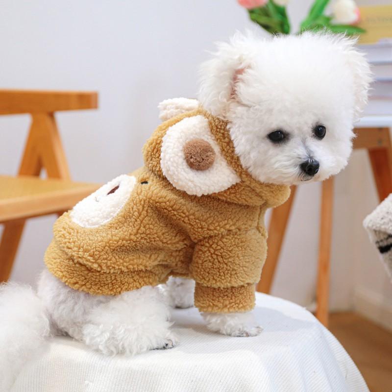 Pet Warm Fleece Dog Cat Hoodie Sweater Winter Coat Small Medium Large Dogs Cats Comfortable Casual Outfit