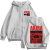 Movie Anime Akira Science Fiction Saro Kaneda Zipper Hoodie Men Women Harajuku Fashion Tracksuit Fleece Warm Oversized Jacket