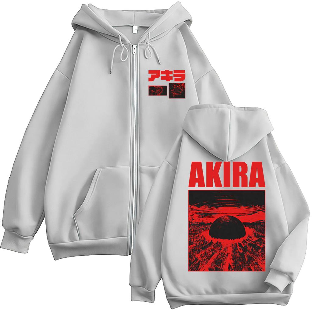 Movie Anime Akira Science Fiction Saro Kaneda Zipper Hoodie Men Women Harajuku Fashion Tracksuit Fleece Warm Oversized Jacket