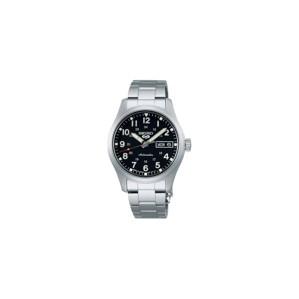 

Seiko 5 Sports SBSA197 Men s Unisex Mechanical Automatic Watch Black Dial Stainless Steel Field Mid Size