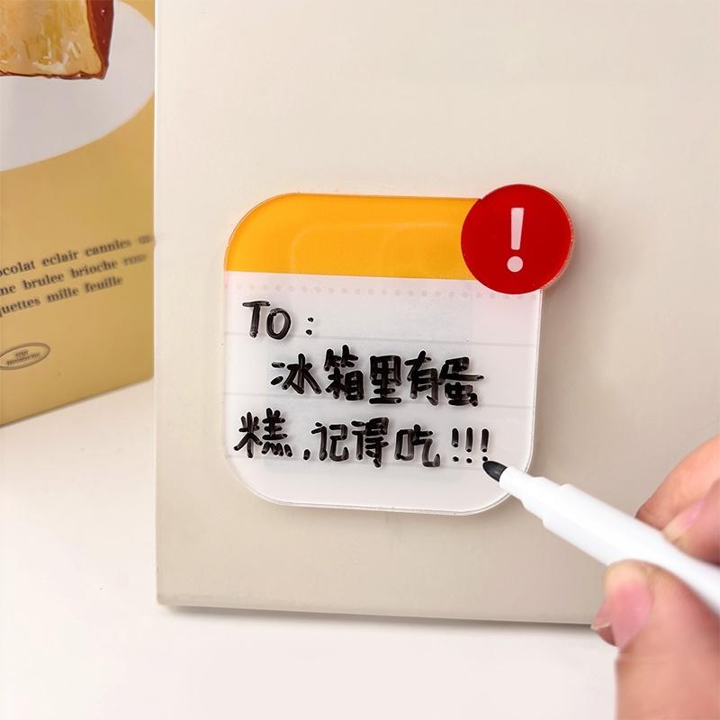 Eco Friendly Mini Acrylic Fridge Message Board Magnetic Dry Erase Whiteboard for Home Shopping List Reminder