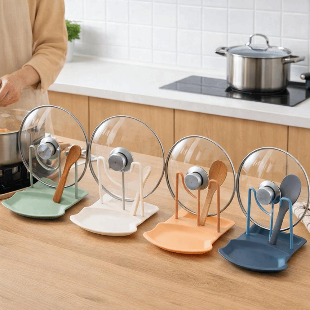 Detachable Pan Cover Shelf Multifunctional Pan Pot Lid Stand  Kitchen Accessories