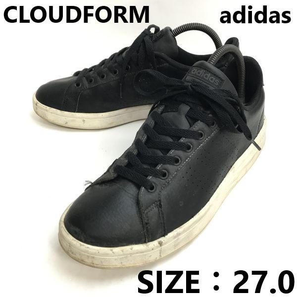 

adidas neo CLOUDFORM leather low cut sneakers 9 27 black