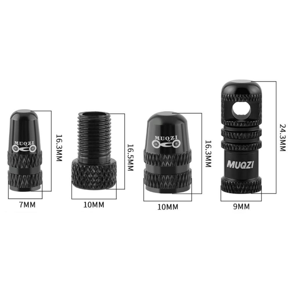 Strong Sealing Tubeless Tire Valve Cap Set CNC Presta/Schrader Tire Valve Cap  Bike Tire